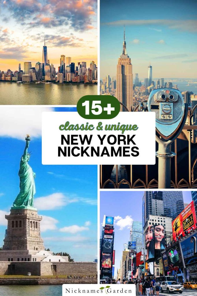 New York nicknames pin