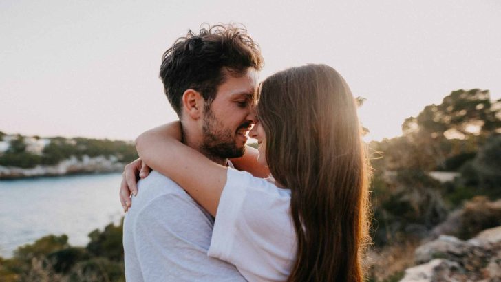 Couple sharing a warm moment