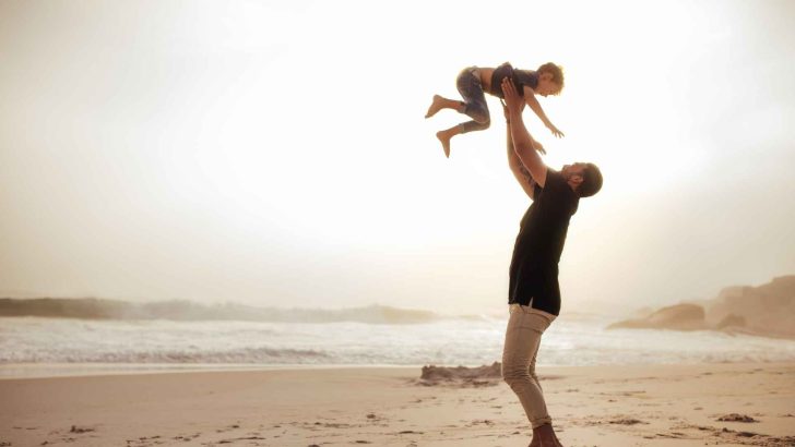 Happy family image for funny dad nickname ideas