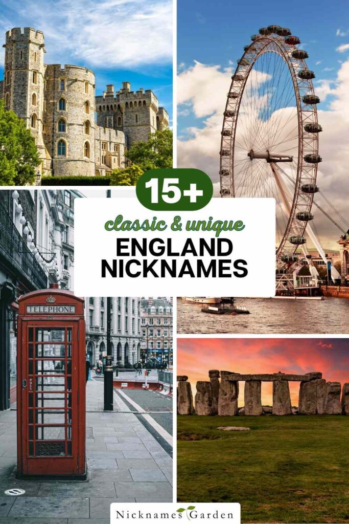 England nicknames pin